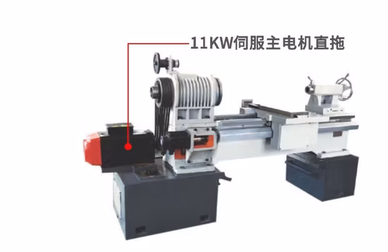 경사 침대 8 척 금속 터닝 CNC 선반 기계